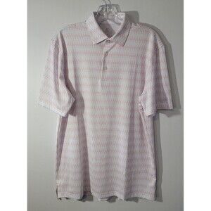 Southern Tide Shirt Men's M White Polo Short Sleeve #9852 Golf Ball/Tee